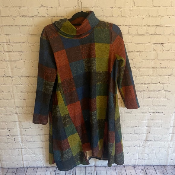 Yipin Yichu patchwork turtle neck dress - Picture 3 of 6